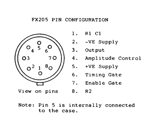 FX205 CML Pin Configuration